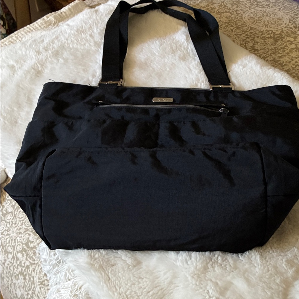 Baggalini Midnight Black Travel Tote Bag